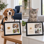 Kit empreinte de nez pour chien ou chat avec cadre photo en bois