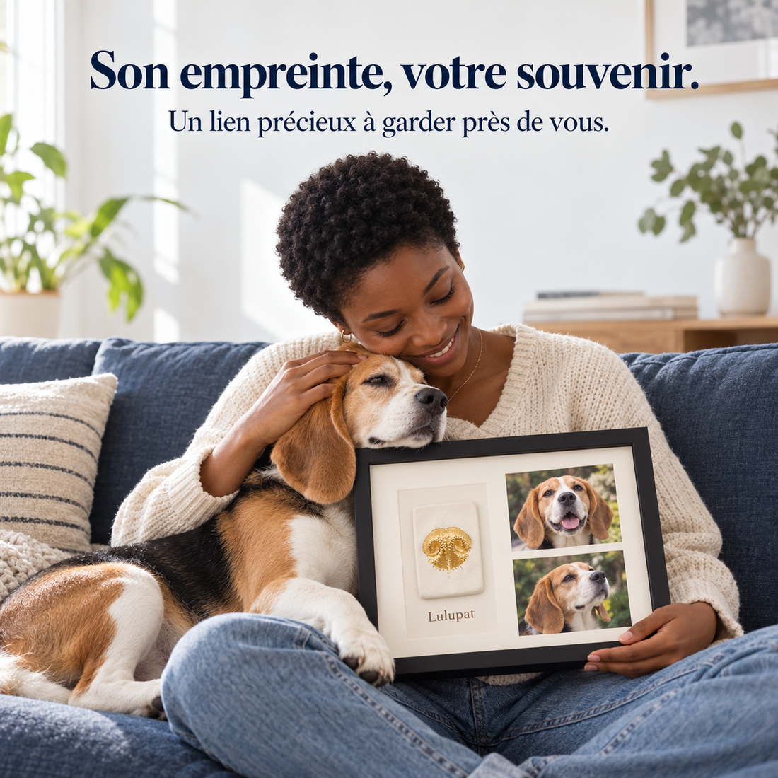 Un moment de complicité et un cadre souvenir avec son chien