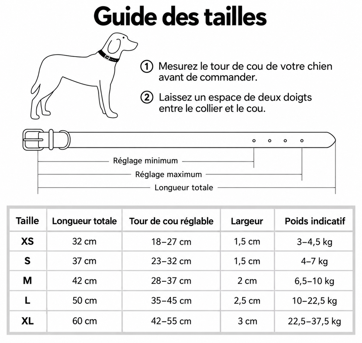 Collier personnalisé pour chien
