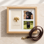 Kit empreinte de nez pour chien ou chat avec cadre photo en bois